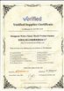 China Weiyu Plastic Mould and Product Ltd. certificaten